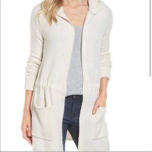 Caslon Tunic Hooded Cardigan
